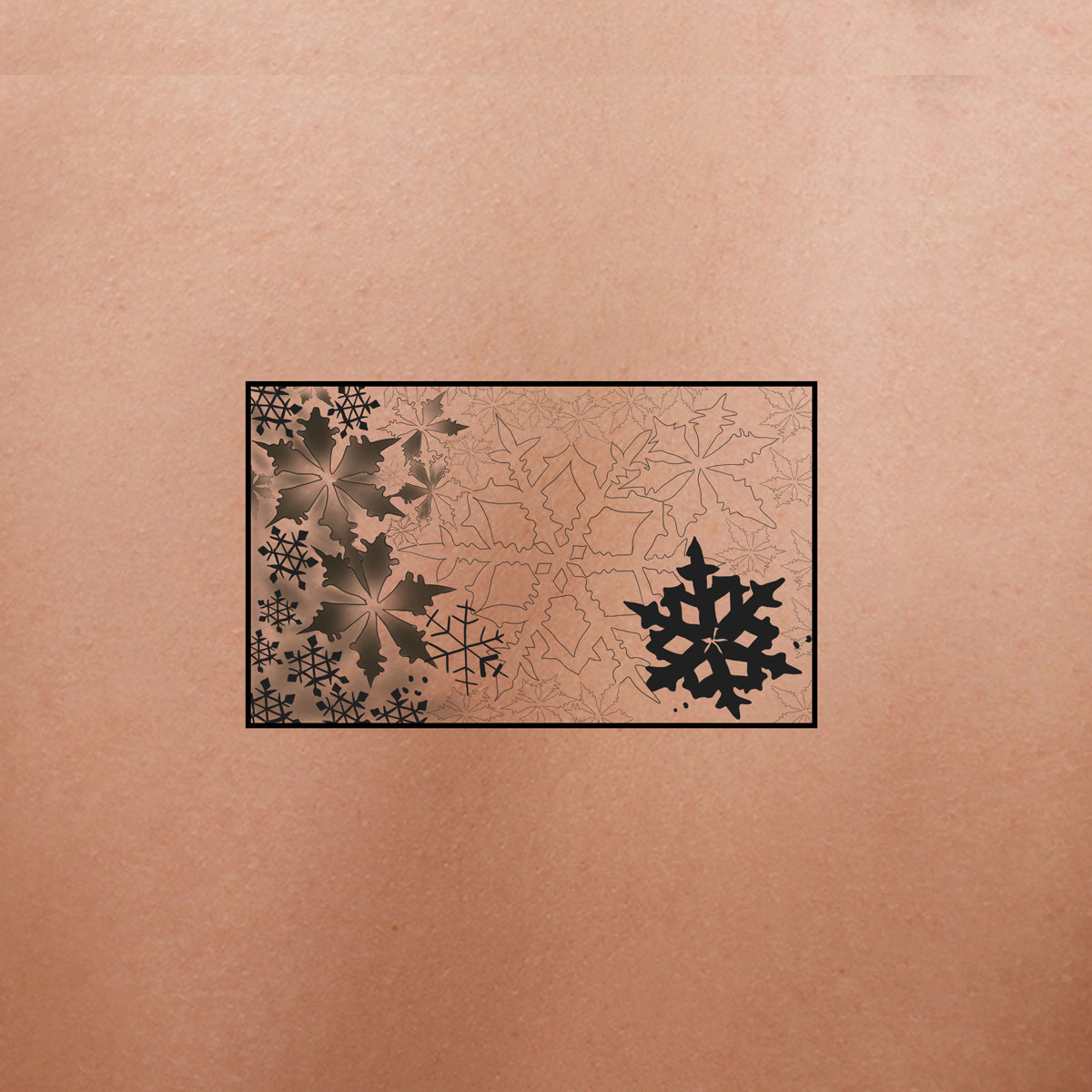 Winter Snowflake & Leaf Pattern