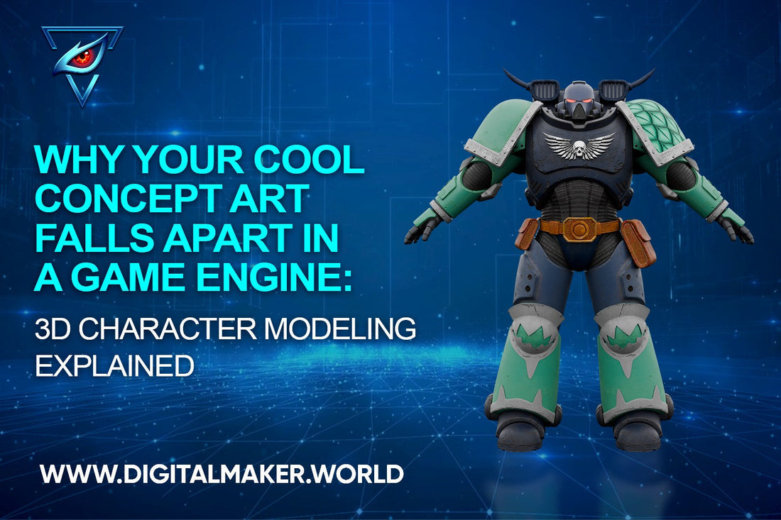 Why Your Cool Concept Art Falls In A Game Engine: 3D Character Modeling Explained