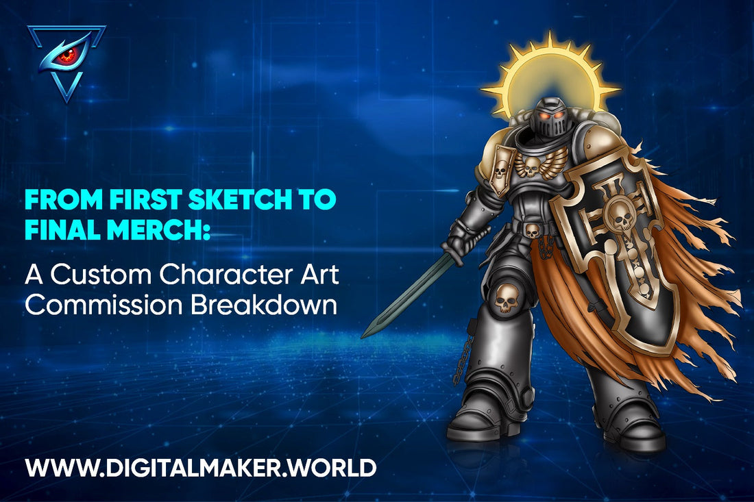 From First Sketch to Final Merch: A Custom Character Art Commission Breakdown