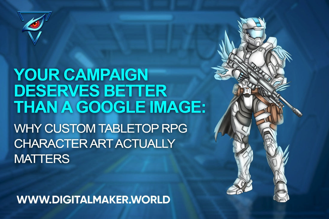Your Campaign Deserves Better Than a Google Image: Why Custom Tabletop RPG Character Art Actually Matters