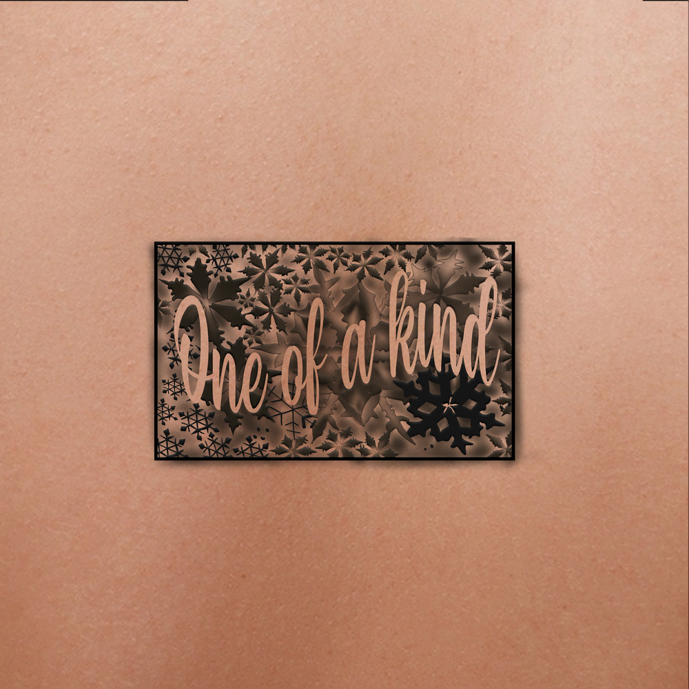 One of a Kind Winter Typography