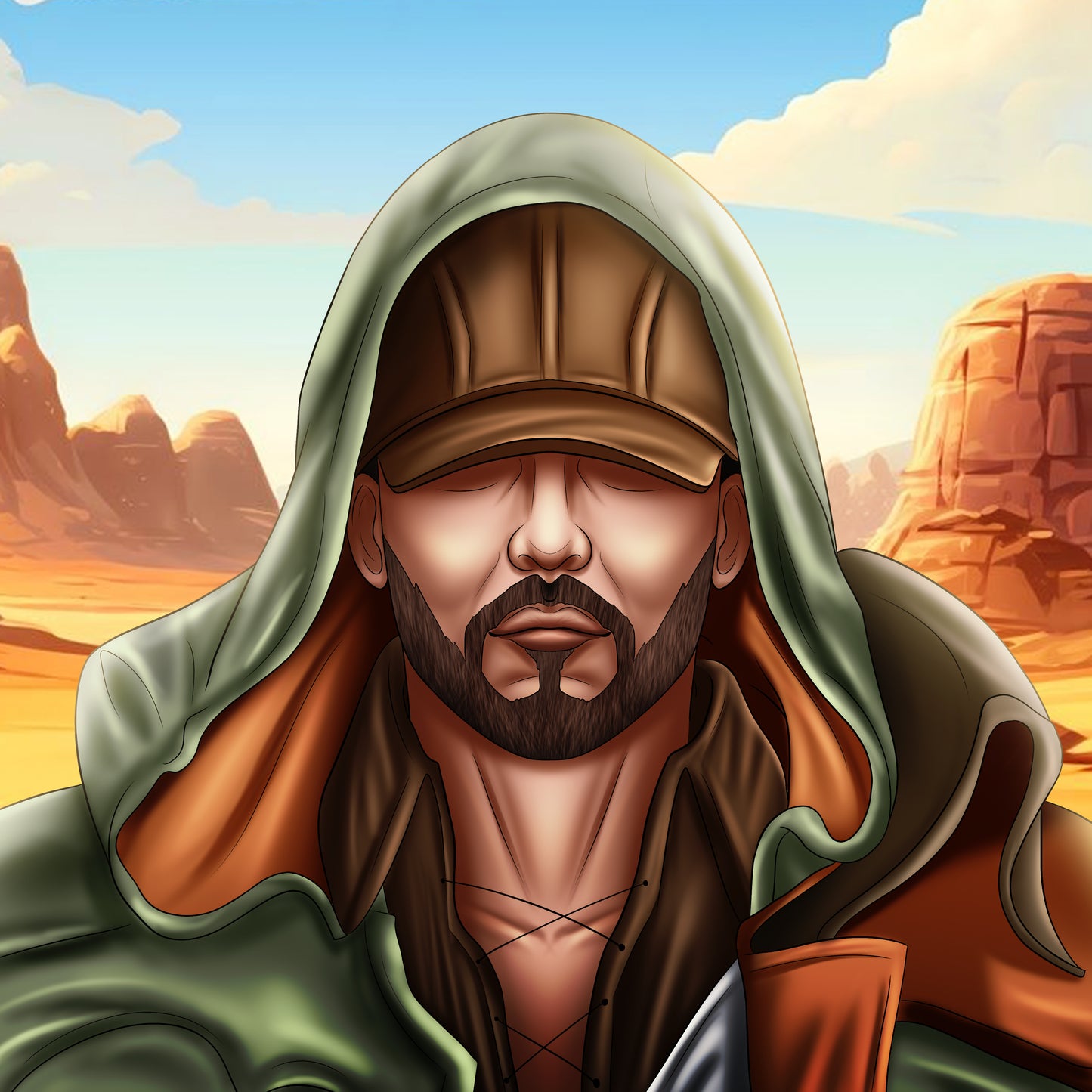 Desert Ranger | Fantasy Digital Character Illustration