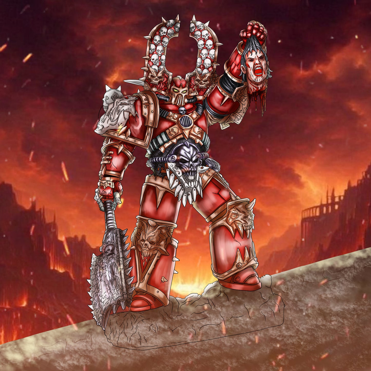 Chaos Executioner | Dark Fantasy Character Art
