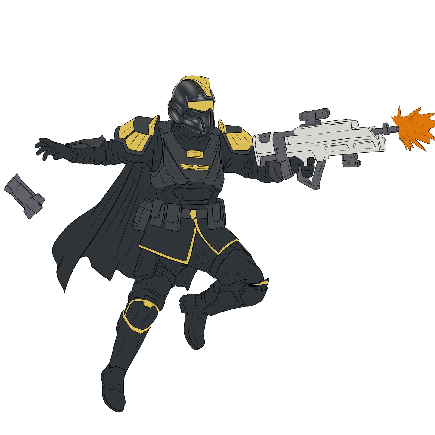 Helldiver  | Sci-Fi Digital Art Illustration